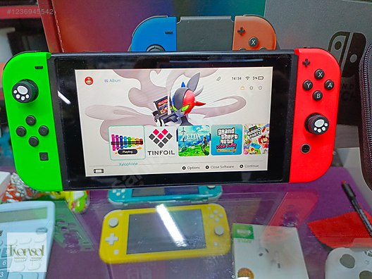 Nintendo Switch V2+64 Gb+TİMFOİL+Çip CFW Picofly Hazır Garantili