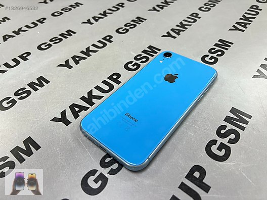 Apple / iPhone XR / İPHONE XR 64 GB MAVİ AKSESUARLI PİL 65 3AY