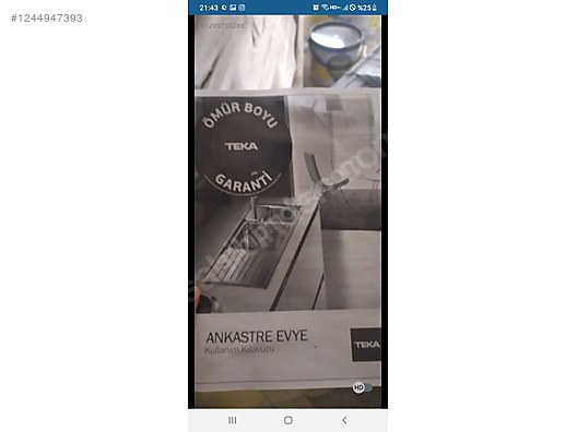 İkinci El ve Sıfır Alışveriş / Bahçe & Yapı Market / Yapı Malzemeleri / Banyo & Mutfak / Eviye