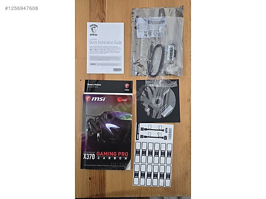 MSI X370 Gaming Pro Carbon AM4 - DDR4 - Anakart ve Tüm Masaüstü Bilgisayar Parçaları sahibinden.com'da