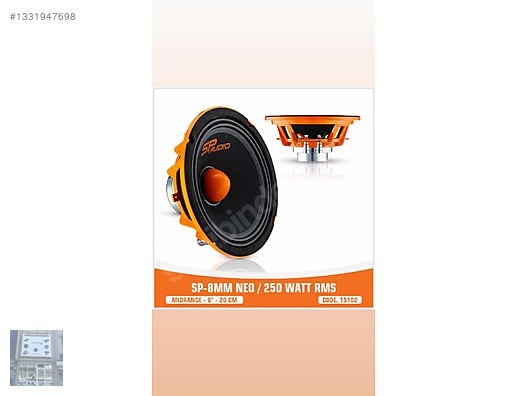 Hoparlör / Midrange / SP AUDİO SP 8MM NEO MIDRANGE 20CM MAGNETE