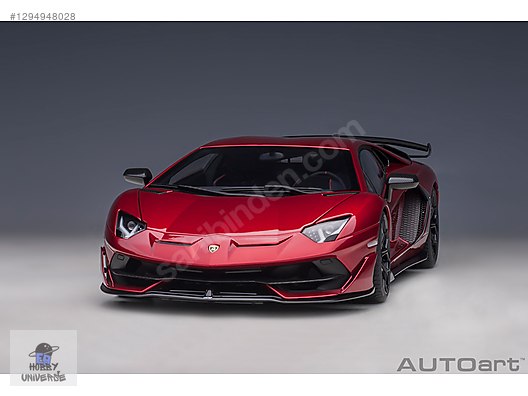 1:18 Autoart Lamborghini Aventador SVJ (Rosso Efesto) on
