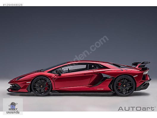 1:18 Autoart Lamborghini Aventador SVJ (Rosso Efesto) on