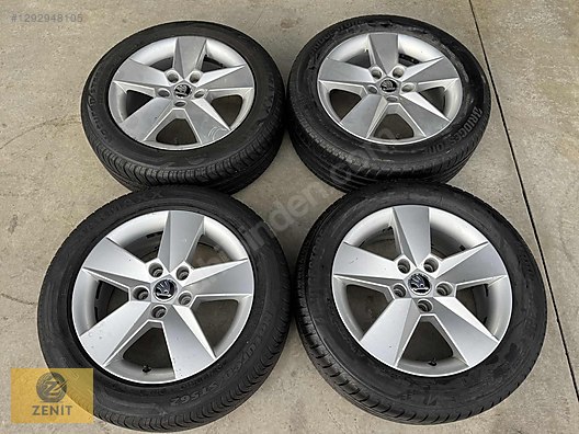 16 N 5X112 IKMA ORJ NAL SKODA OCTAV A JANT LAST K TAKIMI ZEN T En 16-n-5x112-ikma-orj-nal-skoda-octav-a-jant-last-k-takimi-zen-t-en