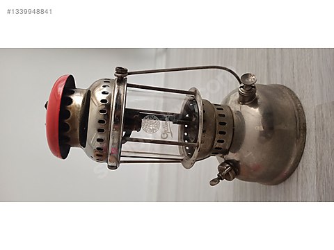 Orijinal İsveç Üretimi Vintage Optimus Camlı Gaz Lambası on