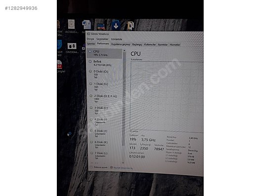 Reyzen5 2600x temiz - İşlemci ve Tüm Masaüstü Bilgisayar Parçaları sahibinden.com'da