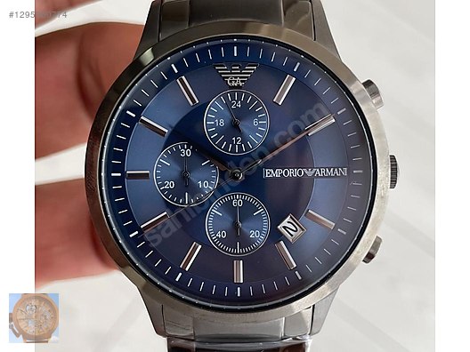 Emporio Armani / Emporio Armani AR 11215 PVD/DLC Mavi 43mm Erkek