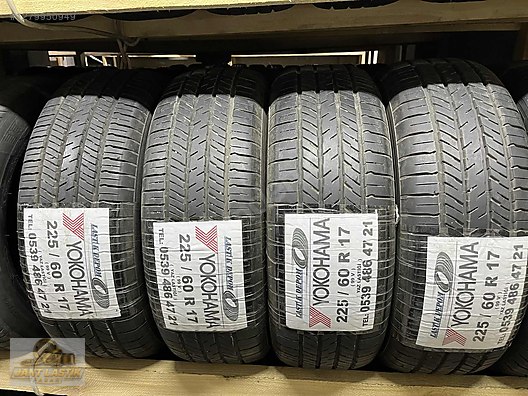 225 60 R17 YOKOHAMA YAZLIK ÇIKMA LASTİK TAKIMI SIFIRDAN FARKSIZ