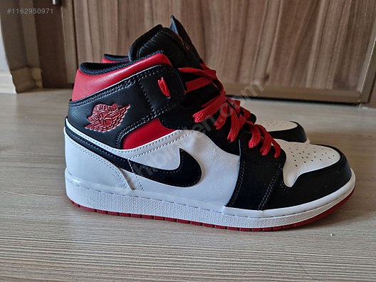 Nike Air Jordan 1 Mid Erkek Spor Ayakkab Modelleri 1162950971