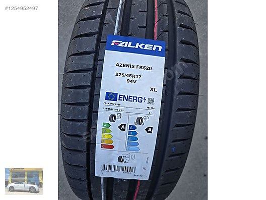 225/45/17 94V FALKEN AZENIS FK520 A+A PEŞİN FİYATINA TAKSİT on