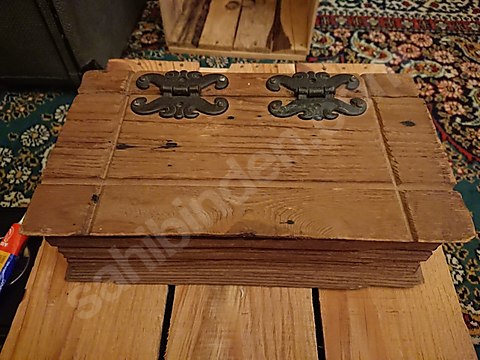 özel yapım kitap şeklinde Ahşap aksesuar sandığı 15cmx10cm