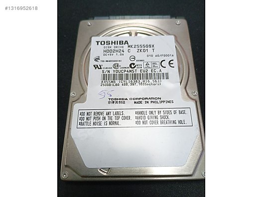 Toshiba 250 GB harddisk 2.5