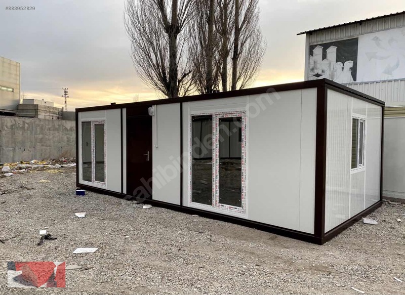 Konteyner Ev 400x800cm 32m2 2 Oda Wc Duş Mutfak Aydoğan