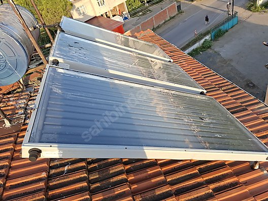 Güneş Enerjisi Sistemi - güneş enerjisi su ısıtma sistemi (çatıdan aşağı indirildi.)