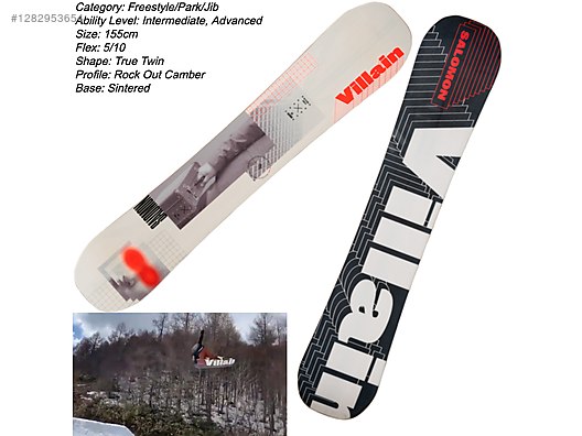 Salomon Villain 155cm Freestyle Snowboard sahibinden.comda