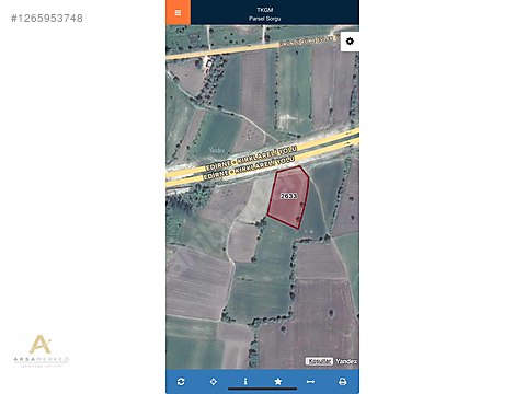 Kırklareli Ürünlü Ana Cadde Üzeri 5840 m2 Müstakil...