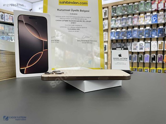 İkinci El ve Sıfır Alışveriş / Cep Telefonu & Aksesuar / Cep Telefonu / Apple / iPhone 16 Pro Max