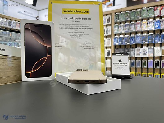İkinci El 1 TB Apple iPhone 16 Pro Max iOS Cep Telefonu
