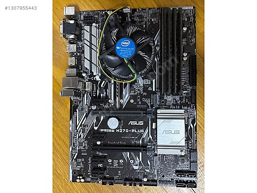 ASUS PRIME H270-PLUS + I7 6700 + INTEL STOK FAN sahibinden.comda