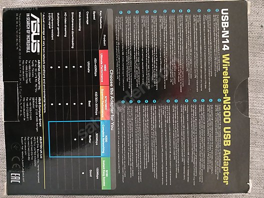 Asus USB-N14 300 Mbps Kablosuz Ağ Adaptörü - Ağ Adaptörü ilanları uygun fiyatlarıyla sahibinden.com'da