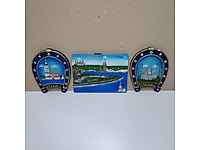 Dönem 3 adet İstanbul temalı duvar süsü