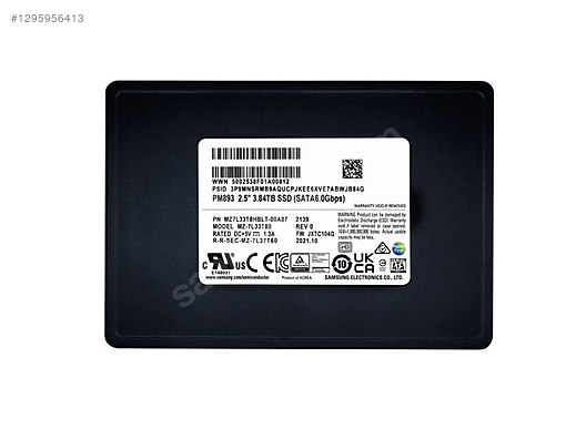 ss…✶様 Samsung PM893 3.84TB 2.5inç SATA 3 Server SSD İKİNCİ EL on