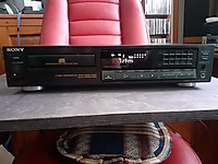 SONY CDP 590 TEMIZ CD CALAR VE ORIJINAL KUMANDA