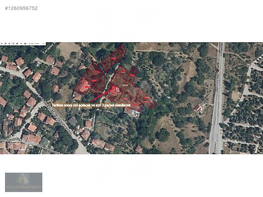 ELDİVAN/DERE**3KAT KONUT İMARLI**1.130m2 BRÜT*450m2 X 2ADET ARSA #1260956752