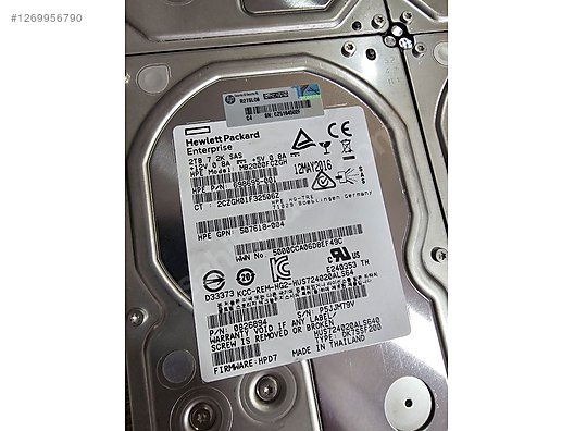 Hp Enterprise 2TB 7.2K SAS Server Harddisk 3.5