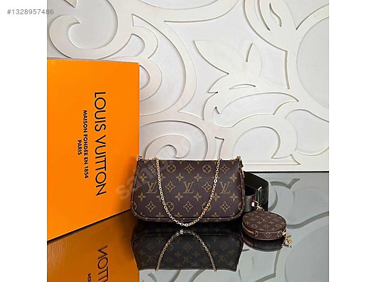 Louis Vuitton Multi Pochette Bag Vejital Deri Askılı Çanta - Louis