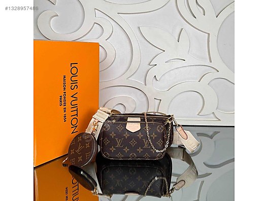 Louis Vuitton Multi Pochette Bag Vejital Deri Askılı Çanta - Louis