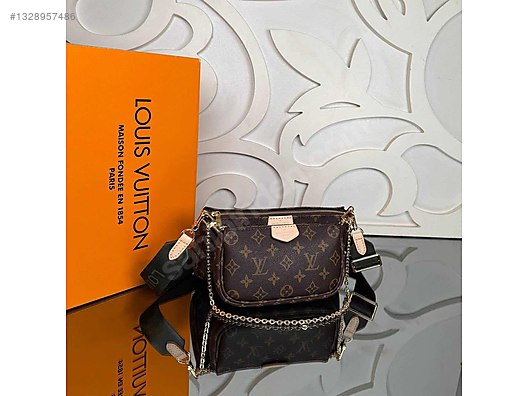 Louis Vuitton Multi Pochette Bag Vejital Deri Askılı Çanta - Louis