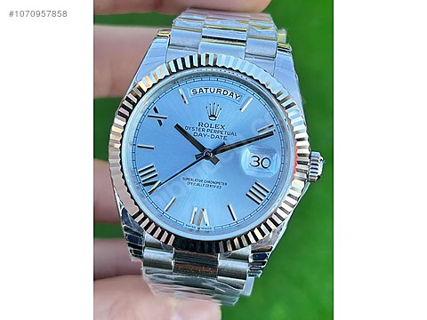 Day date 2025 platinum ice blue