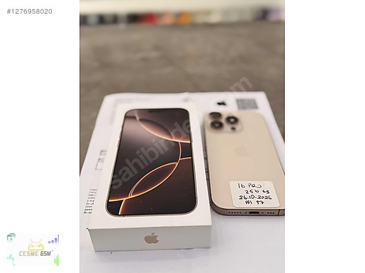 Resim Apple iPhone 16 Pro İkinci El TR | 256 GB | Çöl Titanyum İkinci El IPHONE 16 PRO 256 GB ÇÖL TİTANYUM 26.10.2026 GARANTİ ÇEŞME GSM