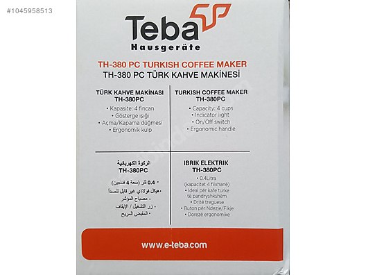 Teba Marka Kahve makinası Kahve Makinesi ve Küçük Ev Aletleri