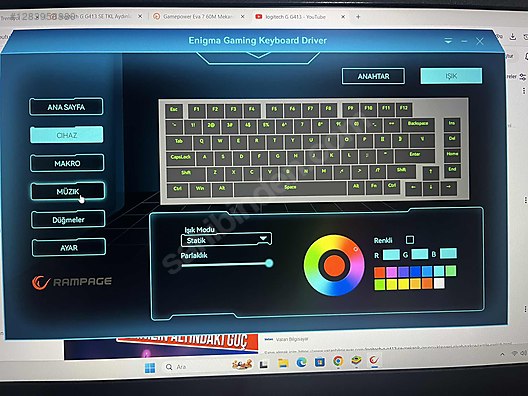 Rampage Enigma 75 Compact Red Switch Mekanik Klavye - Kablolu Klavyeler sahibinden.com'da