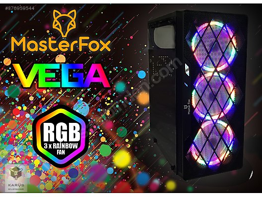 Masterfox Vega 3x12cm Rgb Fanli Temperli Cam Gaming Kasa Psu Yok Kasa Ve Tum Masaustu Bilgisayar Donanimlari Sahibinden Com Da 876959544