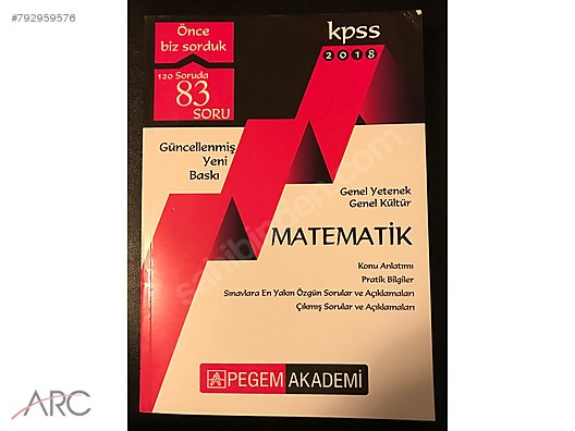 Pegem Yayinlari 2021 Kpss Genel Yetenek Genel Kultur Video Destekli Ko