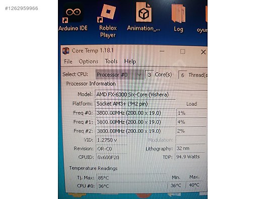 Amd fx 6300 + msi anakart - Anakart ve Tüm Masaüstü Bilgisayar Parçaları sahibinden.com'da