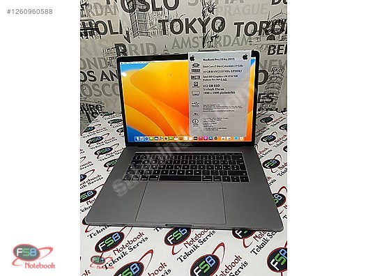 Apple Macbook / MacBook Pro 15'' A1707 2017 i7 2.9 GHz 16 GB RAM