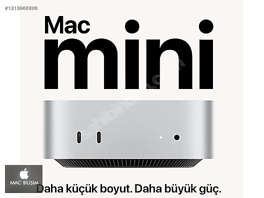 Apple / Yeni Mac Mini M4 | 16GB Ram | 256GB SSD sahibinden.comda
