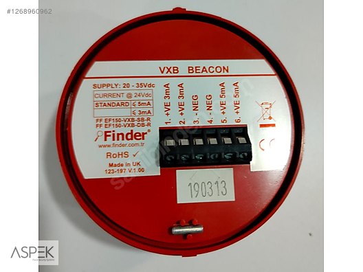 FF EF150-VXB-SB-R Yangın Alarm İkaz Lambası - Yangın Alarmı, Siren