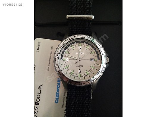 Timex / TIMEX - NAVI WORLD TIME 38MM FABRIC STRAP WATCH- STAINLESS STEEL at   - 1068961123
