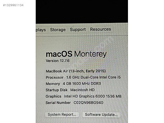 Apple Macbook / Mukemmel MacBook Air 13.3