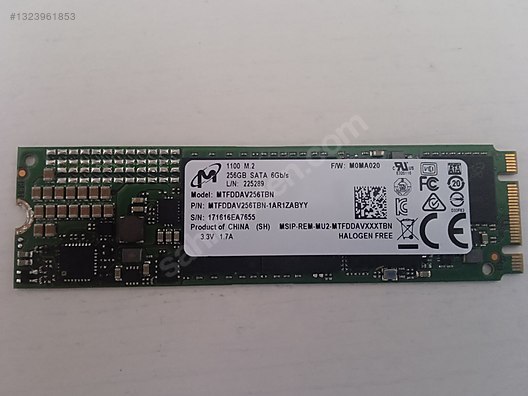 SSD 256 GB / 500 MB okuma yazma hızı sahibinden.comda - 1323961853