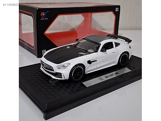 KAMPANYA !! 1.24 ÖLÇEK MERCEDES AMG GTR CHE ZHİ MARKA BEYAZ on