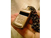 vintage 80 yıllık The Acme Thunderer 58 polis düdüğü