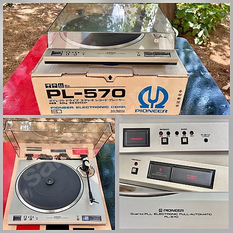 PİONEER PİKAP DİRECT DRİVE PL-570 - KUTUSUNDA -1982 JAPONYA