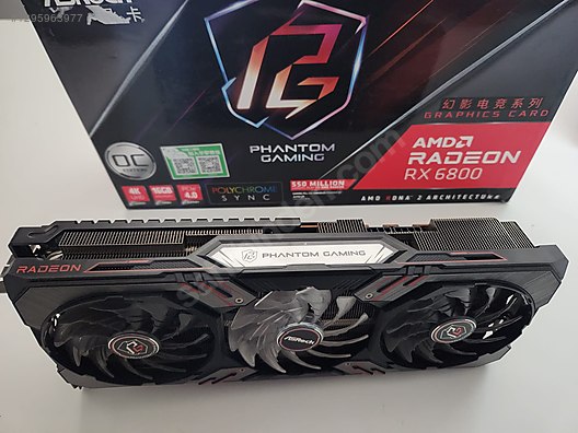 AMD Radeon RX 6800 Phantom Gaming Asrock 16GB Ekran Kartı on sahibinden ...