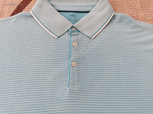 T-shirt Basique Garçon Marks And Spencer - Bleu - Col Rond - 100% Coton - Taille 10-11 Ans